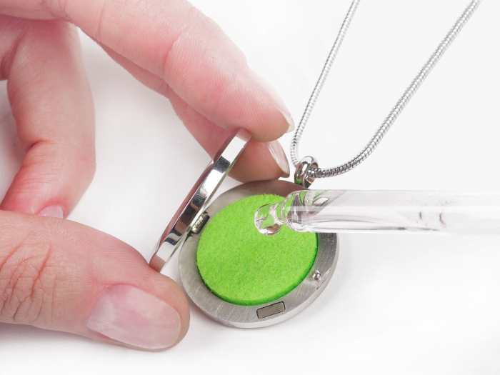 Colier cu pandantiv pentru uleiuri esentiale, aroma difuzor Floarea Vietii [3]