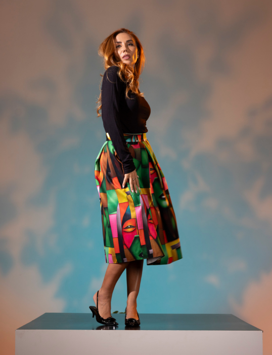 Fusta midi Onyx cu buzunare laterale [2]