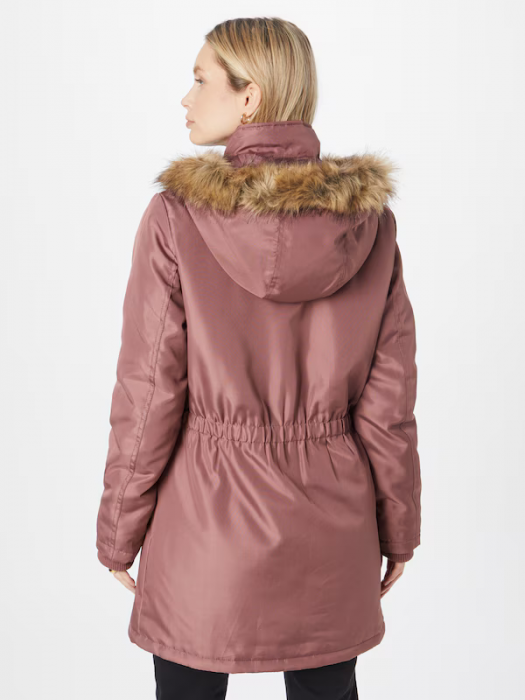 Geaca dama parka roz cu gluga Fanny [5]