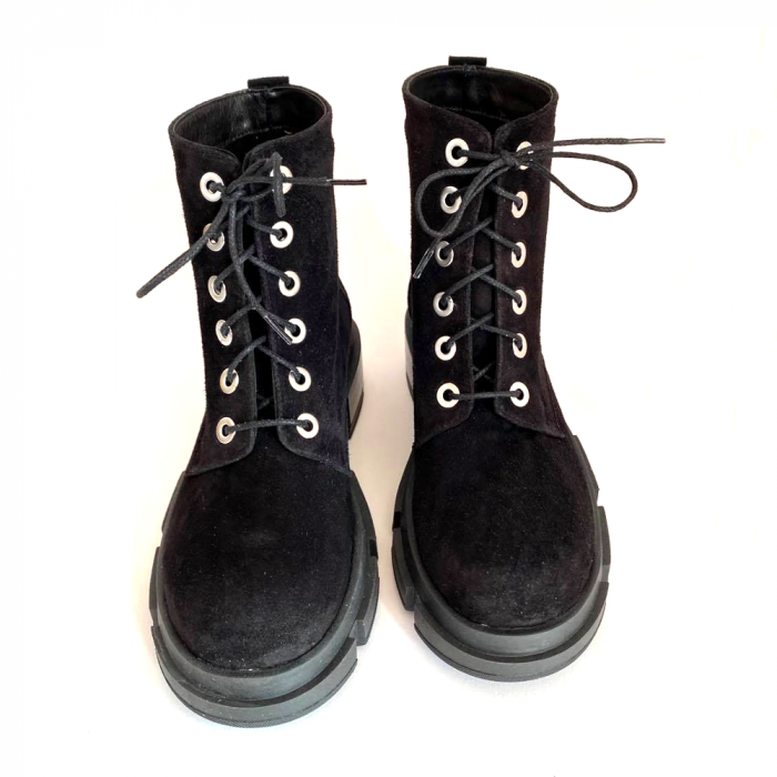 Bocanci dama din piele intoarsa Black Jade [4]