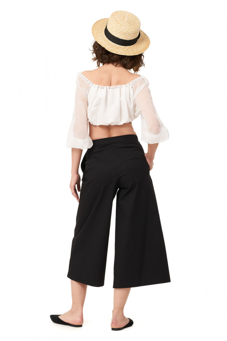 Pantaloni dama culottes din bumbac [2]