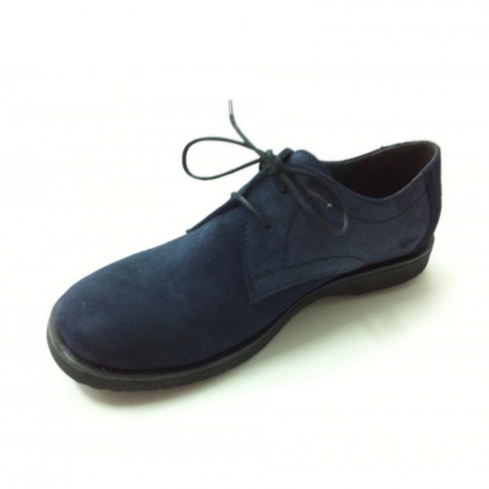 Pantofi din piele intoarsa Pax bleumarin [4]