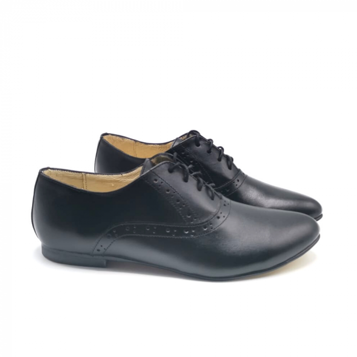 Pantofi din piele naturala Hector Simple Black, 37 [1]