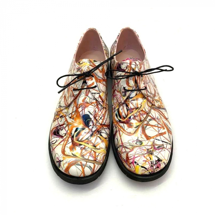 Pantofi din piele naturala Oxford Pax Multicolor [4]