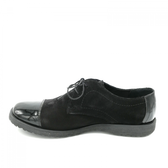 Pantofi din piele Oxford Pam Black [2]