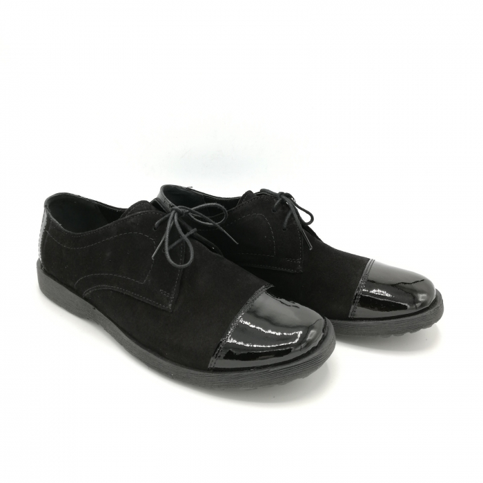 Pantofi din piele Oxford Pam Black, 38 [3]