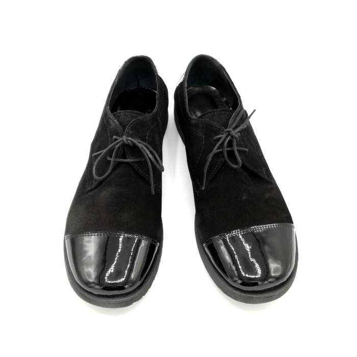 Pantofi din piele Oxford Pam Black [4]
