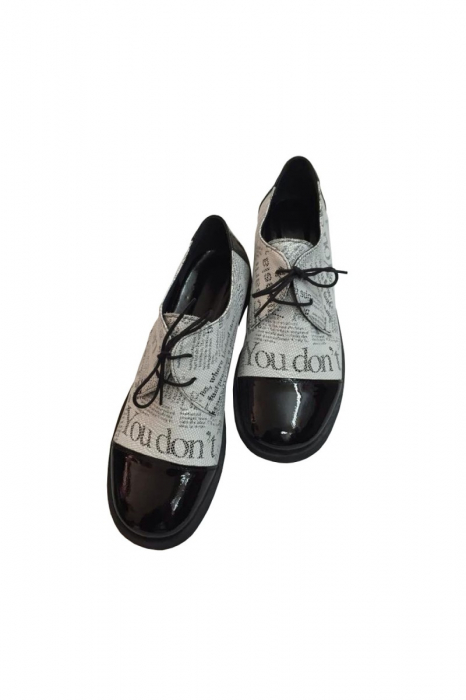 Pantofi din piele Oxford Pam Paper [3]