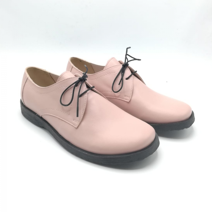 Pantofi din piele Oxford Pax Nude [2]