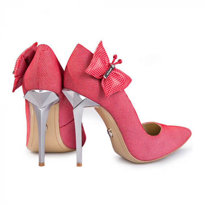 Pantofi Mihai Albu din piele Red Papillon Stealth [3]