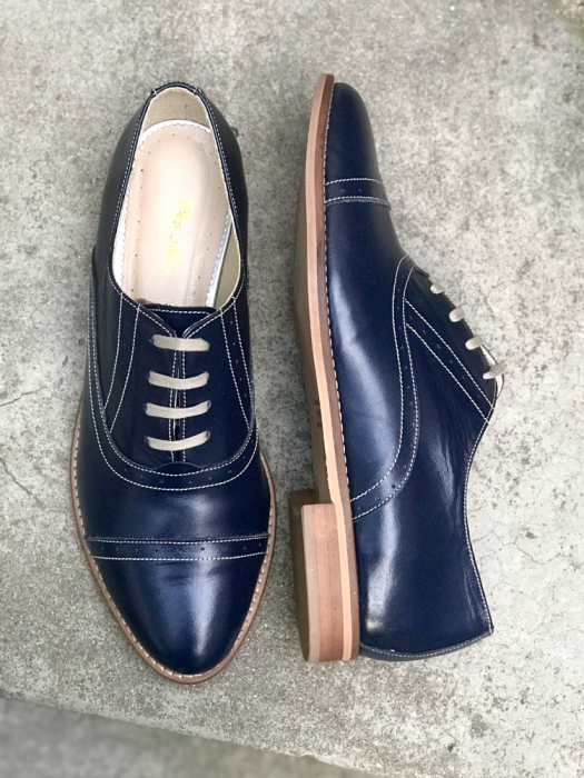 Pantofi oxford din piele naturala Hector Navy, 35 [4]