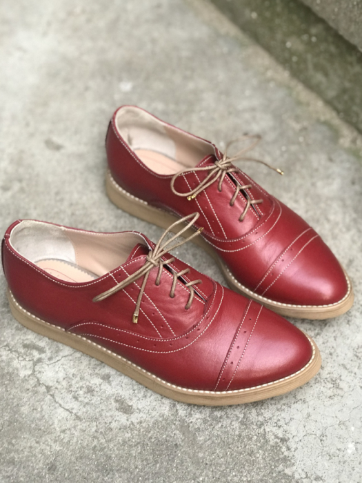 Pantofi oxford din piele naturala Hector Persian Red [1]