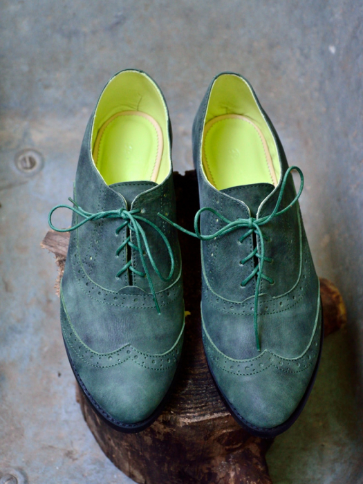 Pantofi oxford din piele naturala Hector Green, 39 [1]