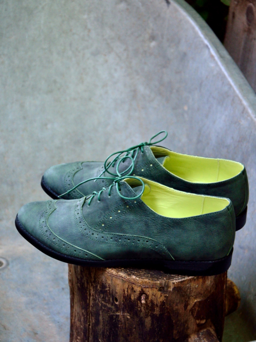 Pantofi oxford din piele naturala Hector Green, 39 [2]