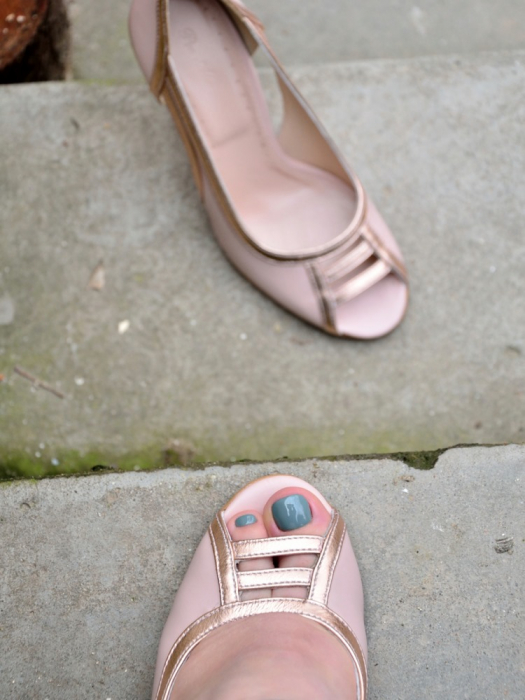 Pantofi peep-toe din piele naturala cooper rose Vicky, 38 [3]