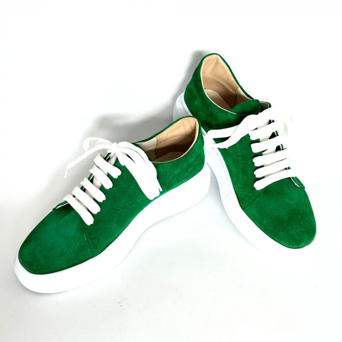 Pantofi sport dama din piele intoarsa cu talpa usoara Vale Green [2]