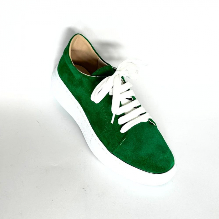 Pantofi sport dama din piele intoarsa cu talpa usoara Vale Green [4]