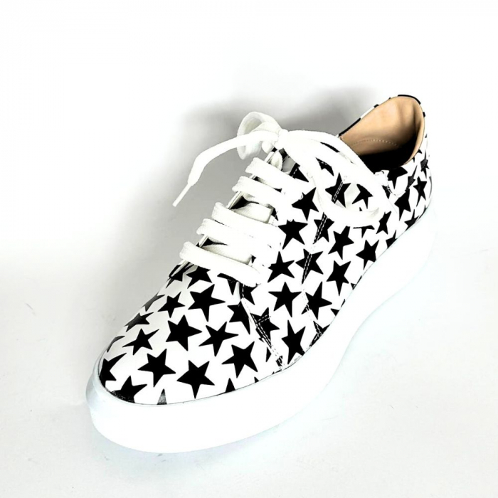 Pantofi sport dama din piele naturala cu talpa usoara Vale Stars [5]