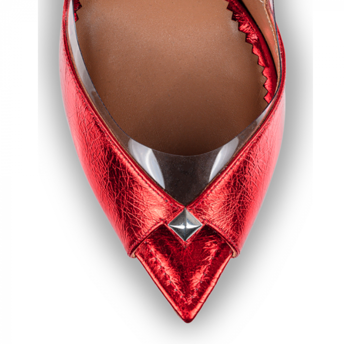 Pantofi stiletto Mihai Albu din piele rosie Cherry Bomb [4]