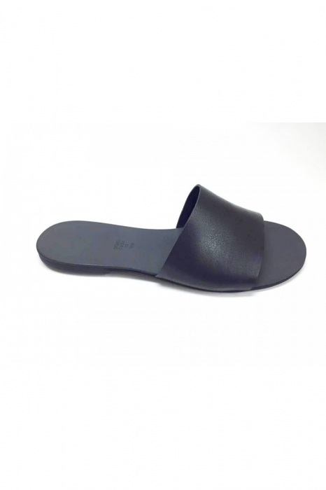 Papuci de dama din piele Black Elisa [2]