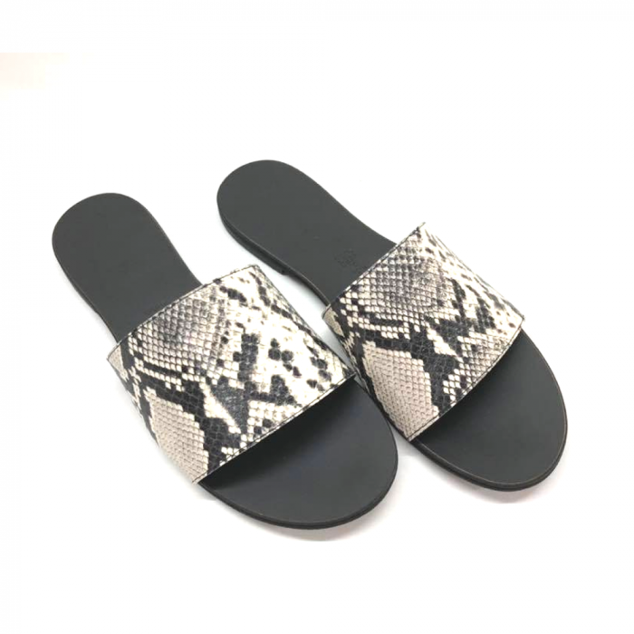 Papuci de dama din piele Elisa Snake Print [2]