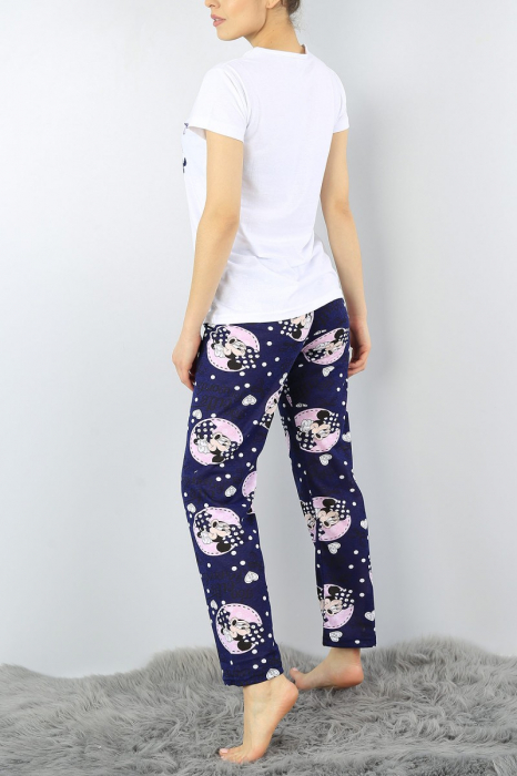 Pijama dama alba din bumbac Too Cute for Words [3]