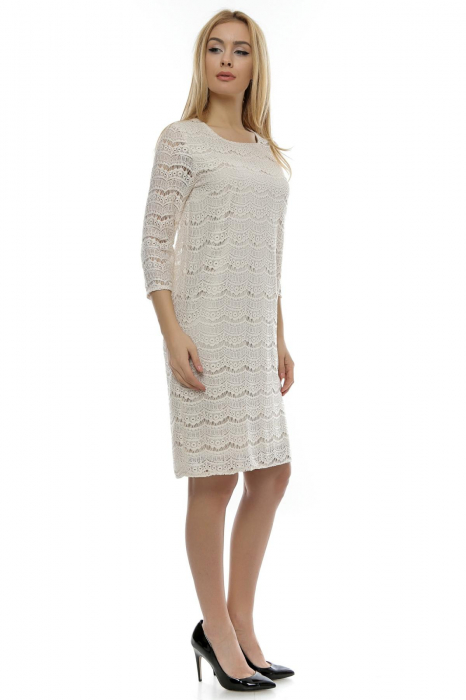 Rochie dama din dantela bej RO154 [3]