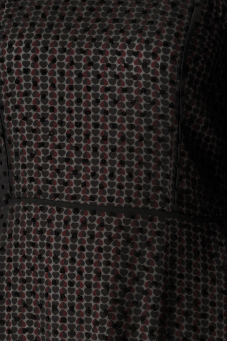 Rochie din voal texturat negru Adella [5]