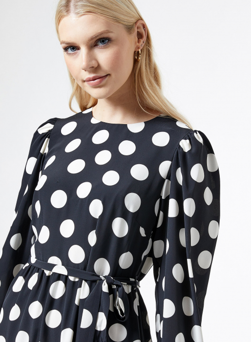 Rochie neagra cu buline mari albe [5]