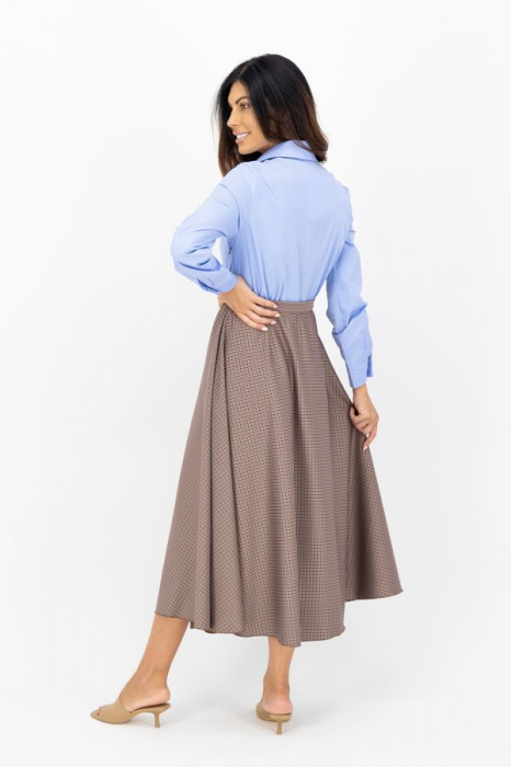Rochie office midi stil camasa in clos [2]