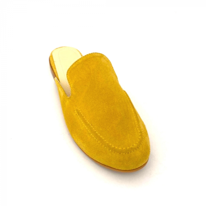Saboti dama din piele intoarsa Sheva Mustard, 40 [5]