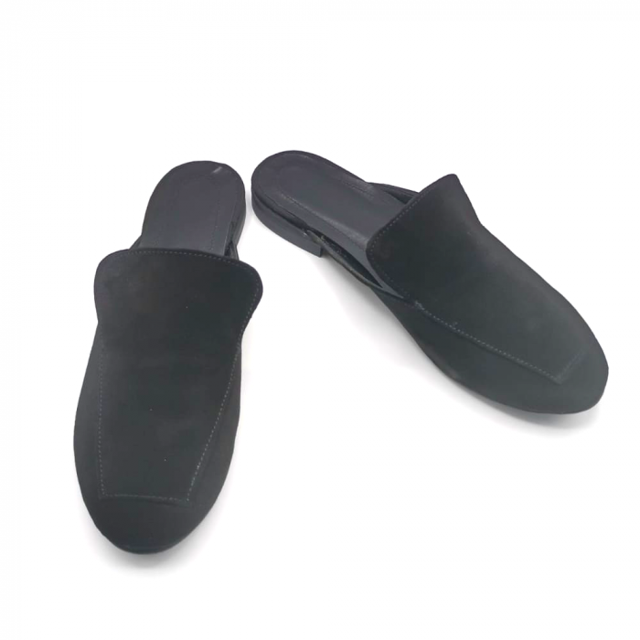 Saboti dama din piele naturala Black Ivon [5]