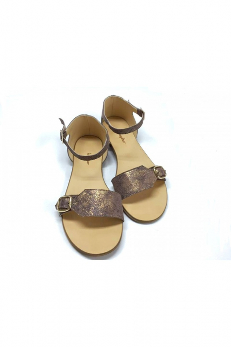 Sandale de dama din piele Ada Bronzo [4]