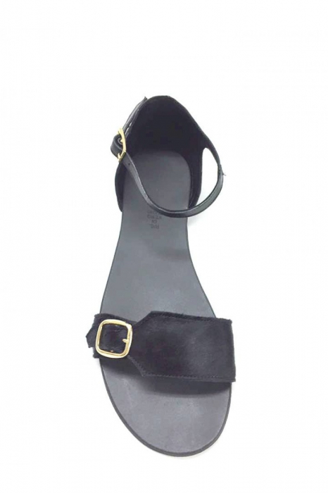 Sandale de dama din piele Ada Pony Black [3]
