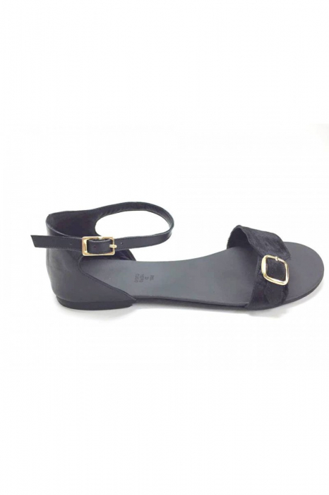 Sandale de dama din piele Ada Pony Black [2]