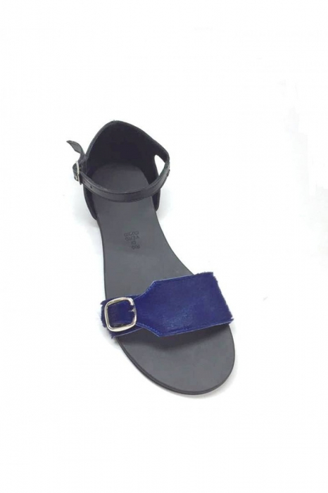 Sandale de dama din piele Ada Pony Blue [3]