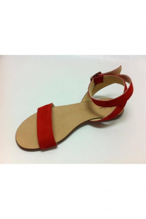 Sandale de dama din piele bareta Red [3]