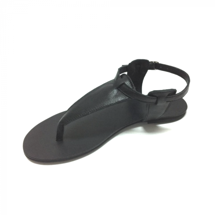 Sandale de dama din piele Black Leather [3]
