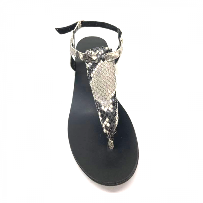 Sandale de dama din piele naturala Snake Print [4]