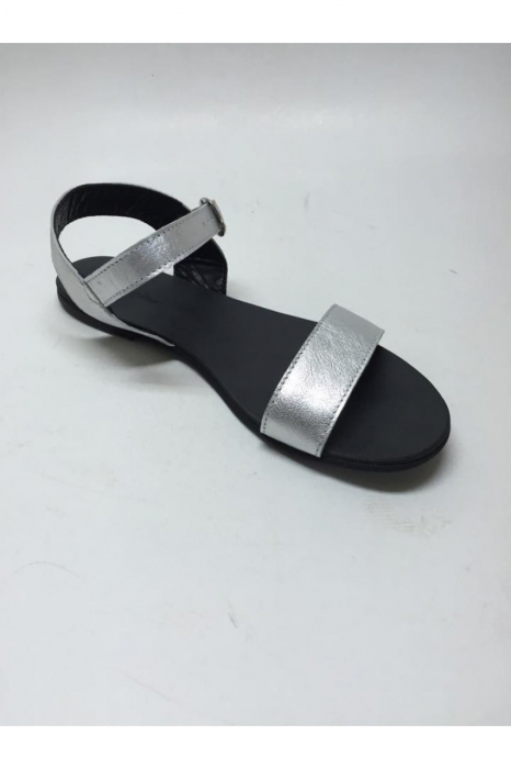 Sandale de dama din piele Silver Fanny [2]