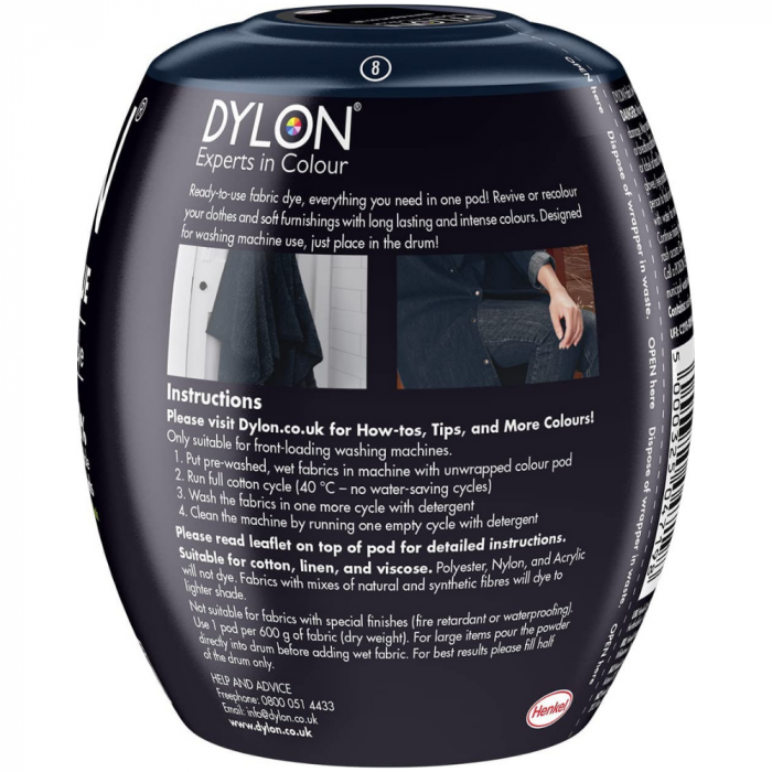 Vopsea de haine Dylon Albastru Bleumarin [2]