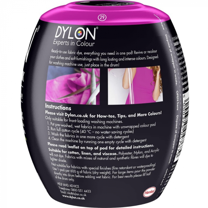 Vopsea de haine Dylon Fucsia Passion Pink [2]