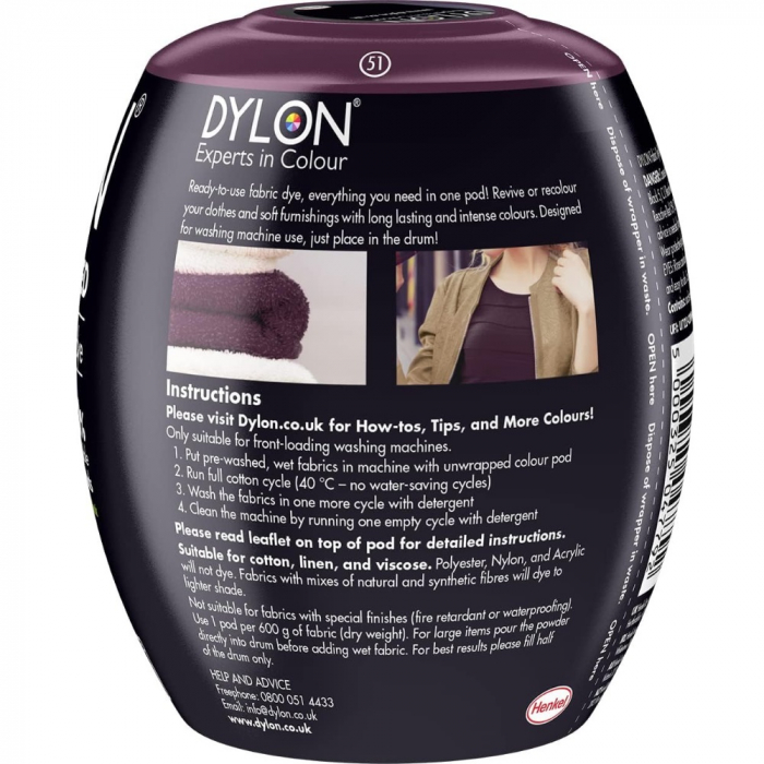 Vopsea de haine Dylon Plum Red [2]