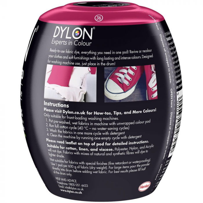 Vopsea de haine Dylon Tulip Rosu [2]