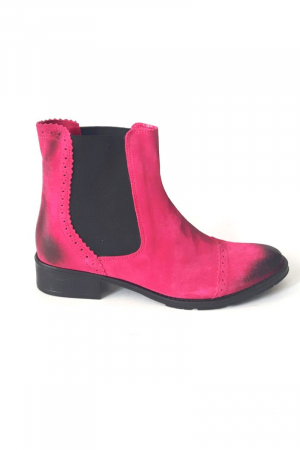 Ghete din piele Dana Fuchsia Vintage [2]