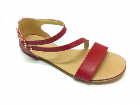 Incaltaminte - Sandale dama din piele Red Anna
