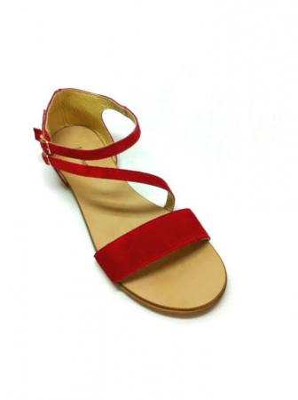 Incaltaminte - Sandale dama din piele Red Velvet Anna