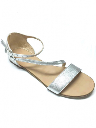Sandale - Sandale dama din piele Silver Anna