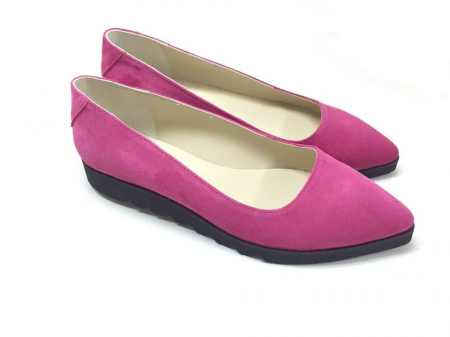 ⚡ LIVRARE IMEDIATĂ! - Balerini din piele Fuchsia Cora, 37