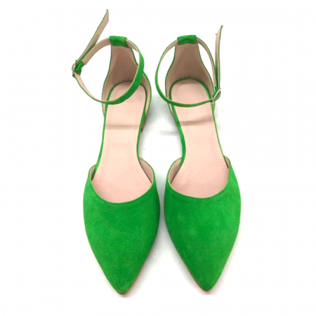 Balerini dama din piele intoarsa Green Lara [1]